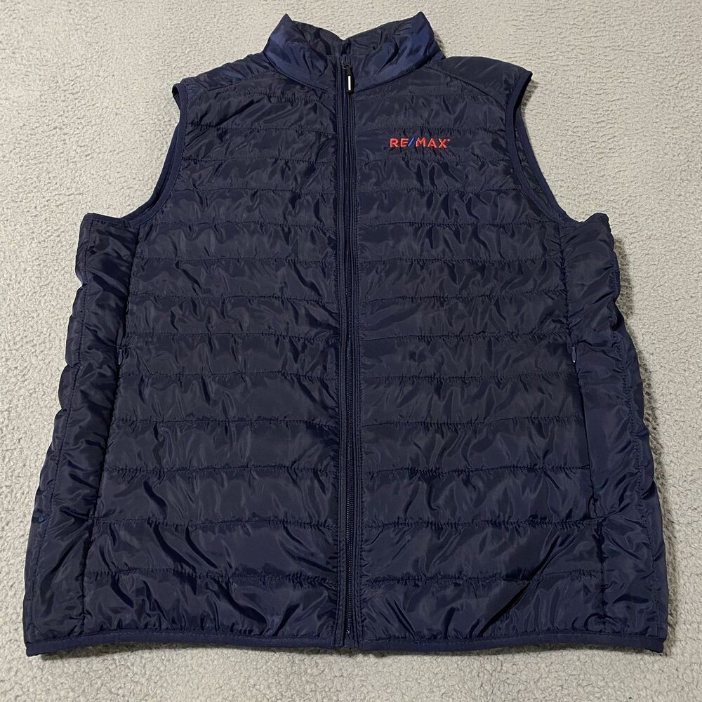 Verizon Vest Womens Large Black Puffer Jacket Full Zip Logo Employee Office Golf